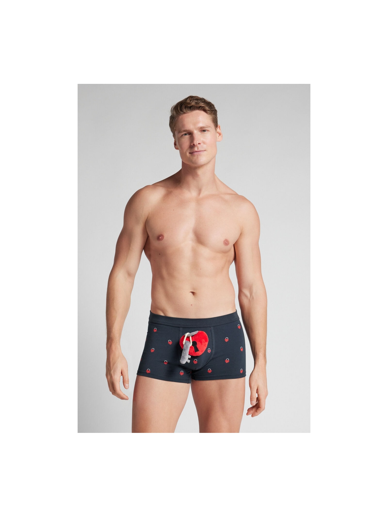 Cueca Boxer Em Algodão Supima Com Pelucía Azul Intimissimi