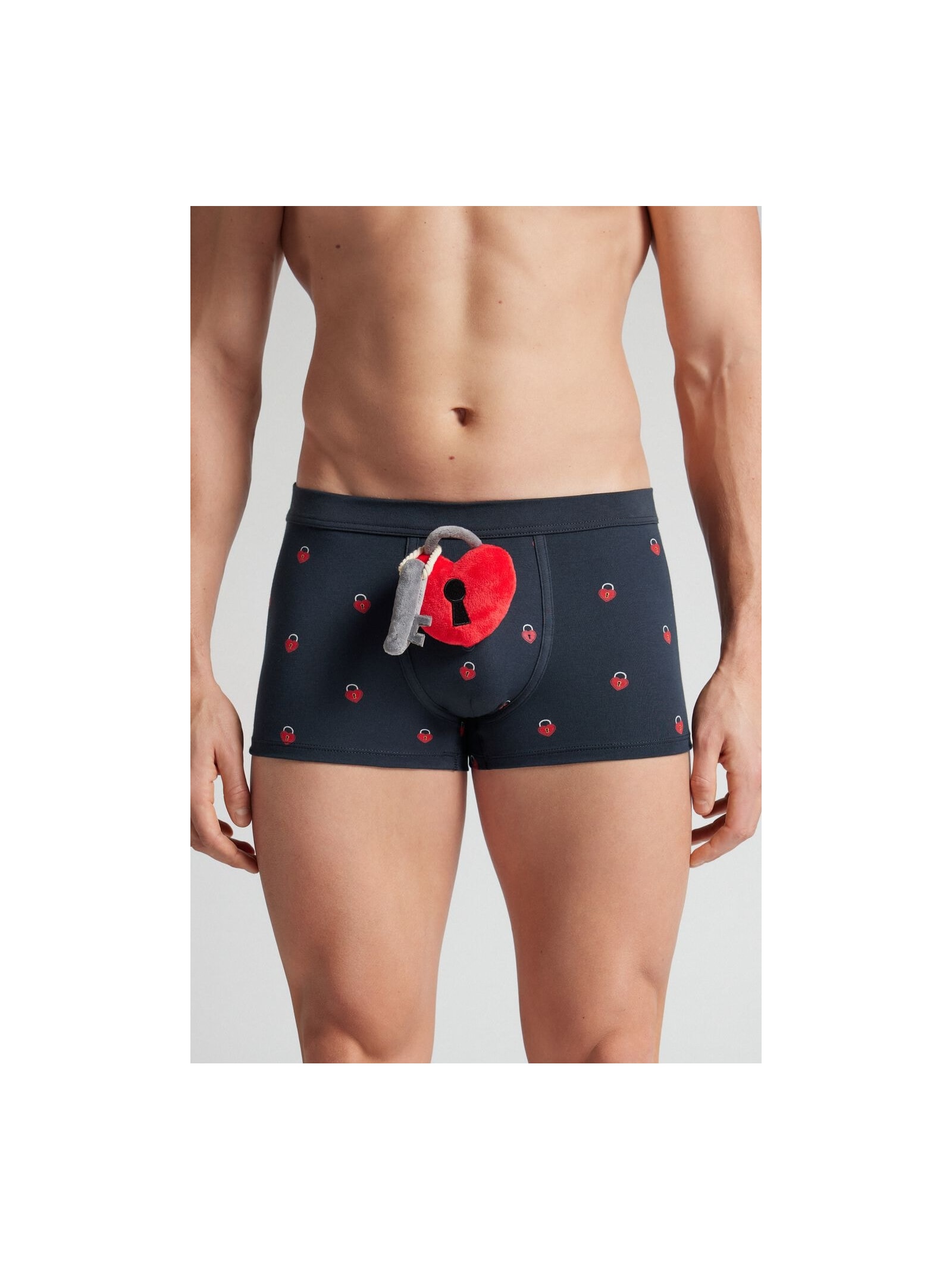 Cueca Boxer Em Algodão Supima Com Pelucía Azul Intimissimi