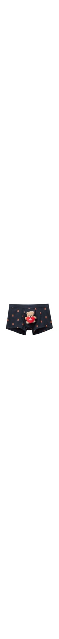 Cueca Boxer Em Algodão Supima Com Pelucía Be Mine - Azul