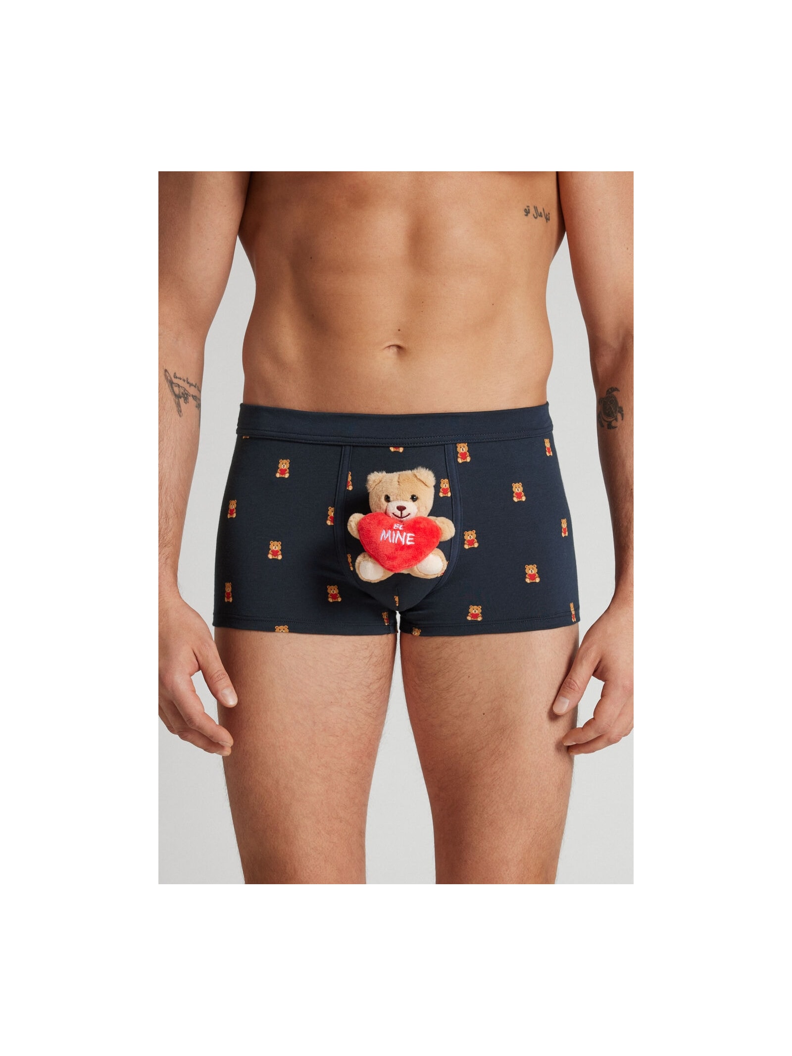 Cueca Boxer Em Algodão Supima Com Pelucía Be Mine Azul Intimissimi