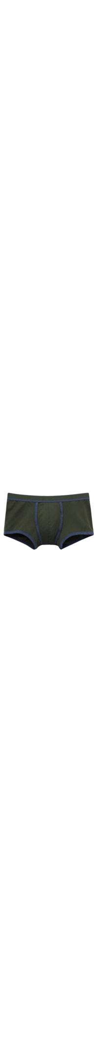 Cueca Boxer Em Algodão Supima Elástico - Verde