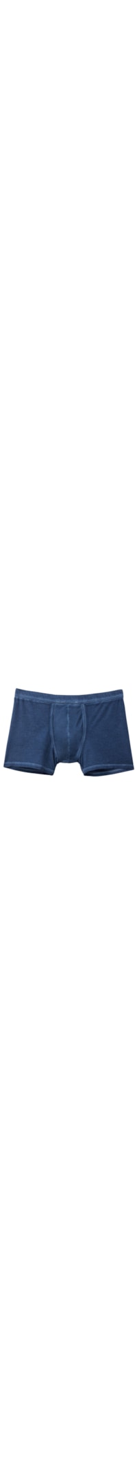 Cueca Boxer Em Algodão Supima Natural Fresh - Azul