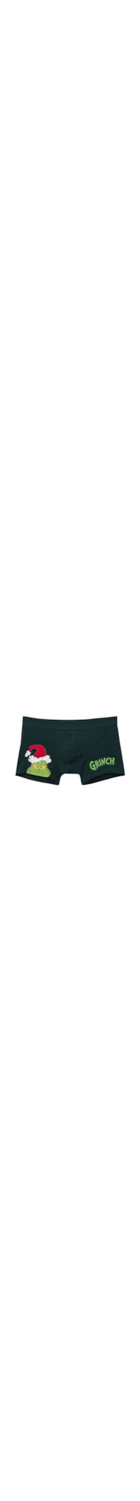 Cueca Boxer Em Algodão Supima The Grinch Dr Seuss - Verde