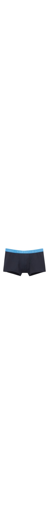 Cueca Boxer Em Microfibra - Azul