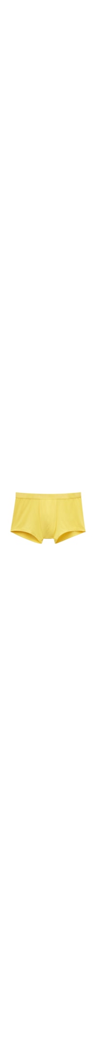 Cueca Boxer Em Microfibra Com Logótipo - Amarelo
