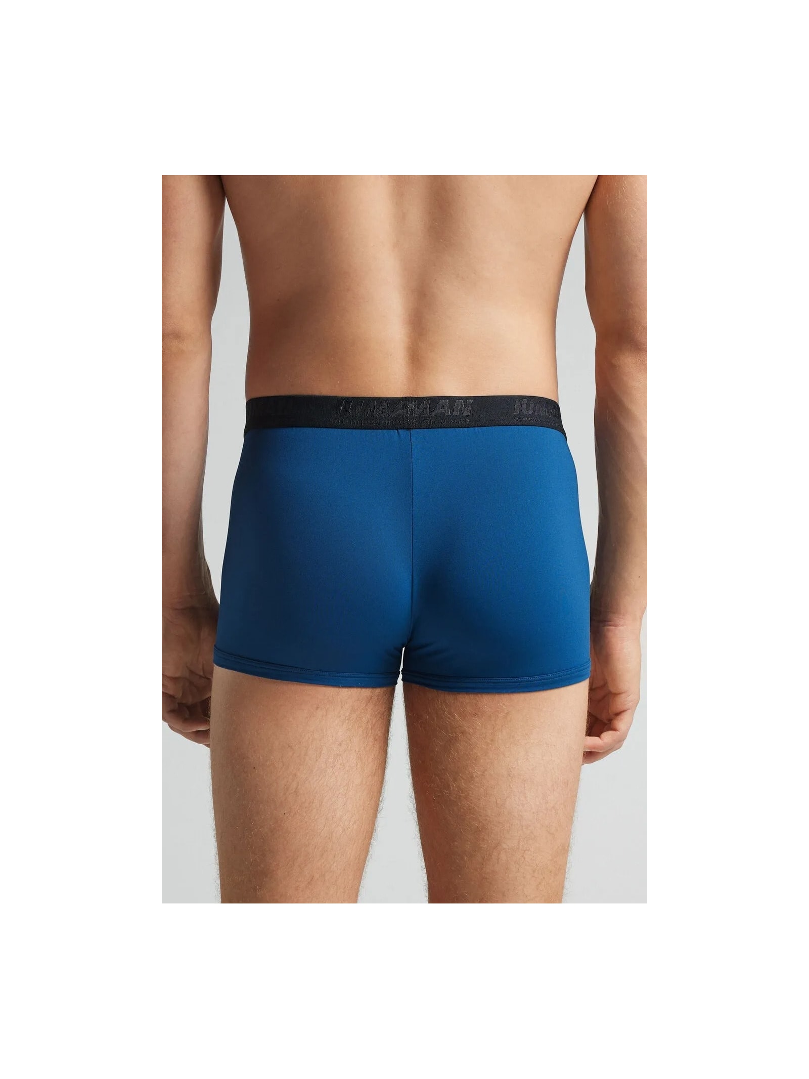 Cueca Boxer Em Microfibra Com Logótipo Azul Intimissimi