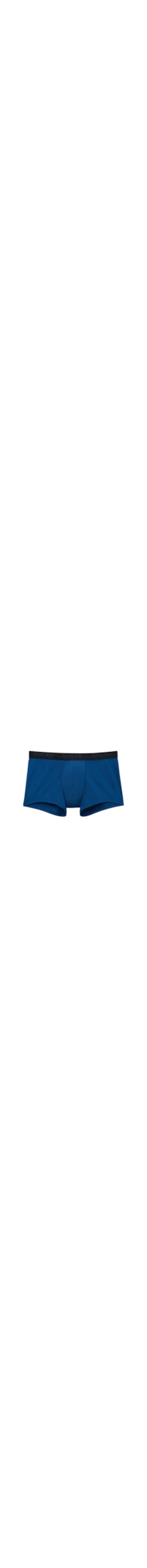 Cueca Boxer Em Microfibra Com Logótipo - Azul