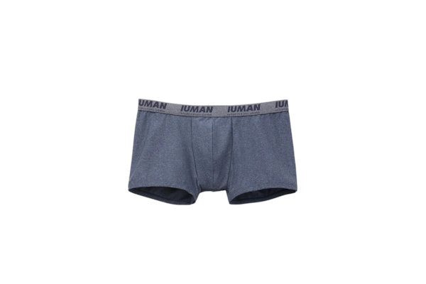 Cueca Boxer Em Microfibra Com Logótipo - Azul