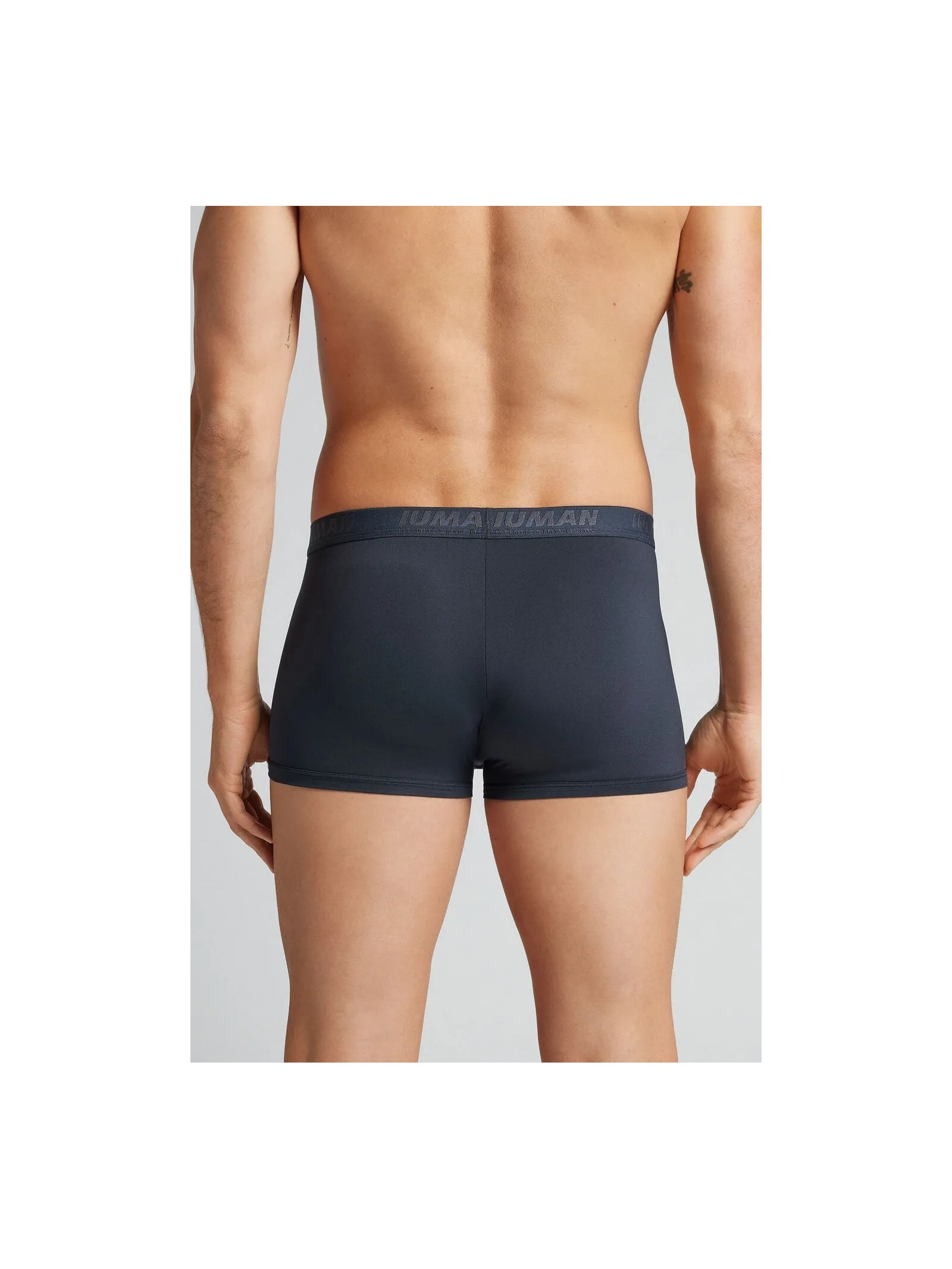 Cueca Boxer Em Microfibra Com Logótipo Azul Intimissimi