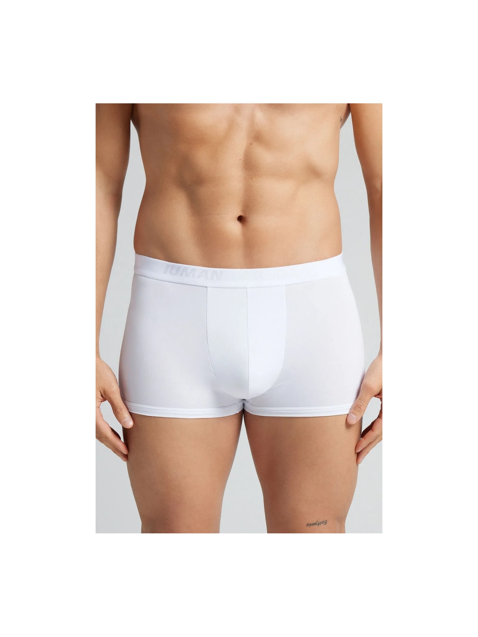 Cueca Boxer Em Microfibra Com Logótipo Branco Intimissimi