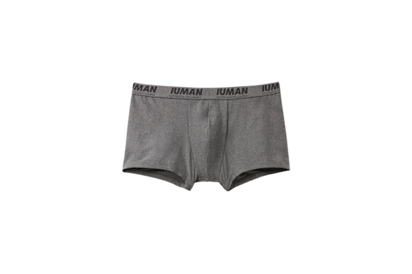 Cueca Boxer Em Microfibra Com Logótipo - Cinza