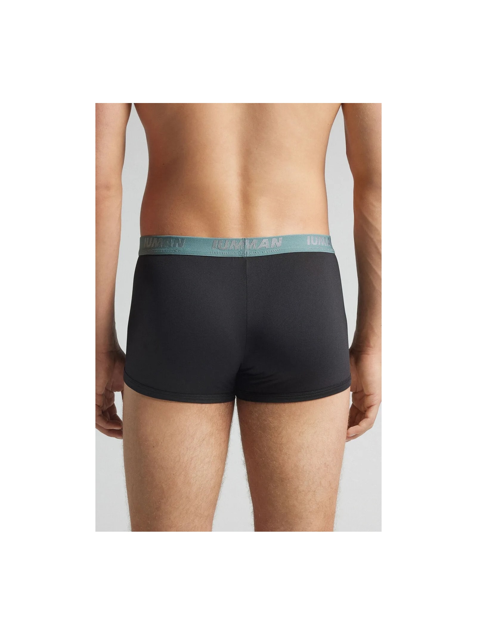 Cueca Boxer Em Microfibra Com Logótipo Preto Intimissimi