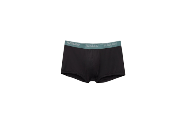 Cueca Boxer Em Microfibra Com Logótipo - Preto