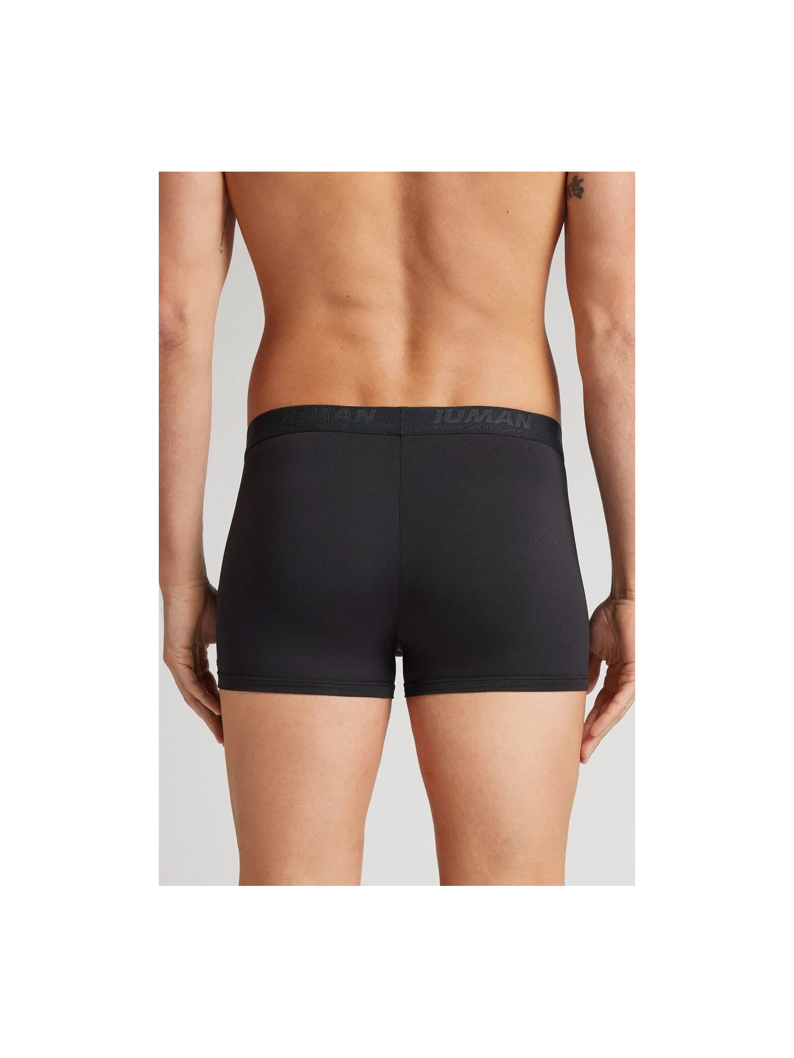 Cueca Boxer Em Microfibra Com Logótipo Preto Intimissimi