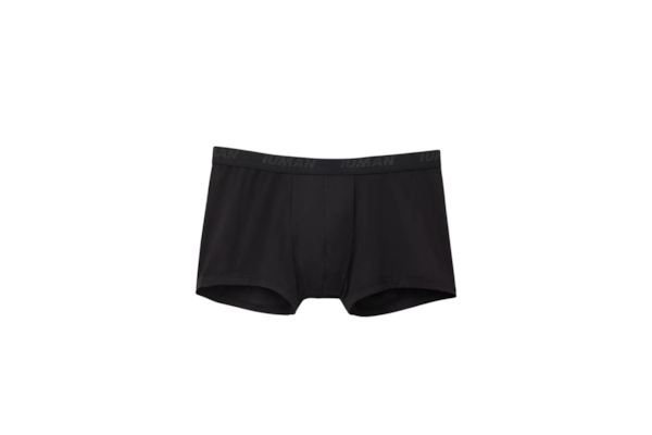 Cueca Boxer Em Microfibra Com Logótipo - Preto