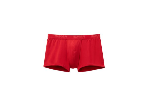 Cueca Boxer Em Microfibra Com Logótipo - Vermelho