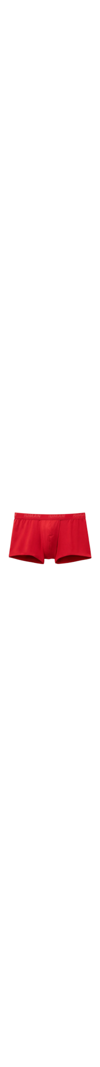 Cueca Boxer Em Microfibra Com Logótipo - Vermelho