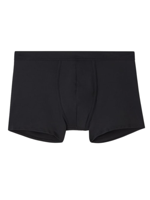 Cueca Boxer Em Microfibra - Preto