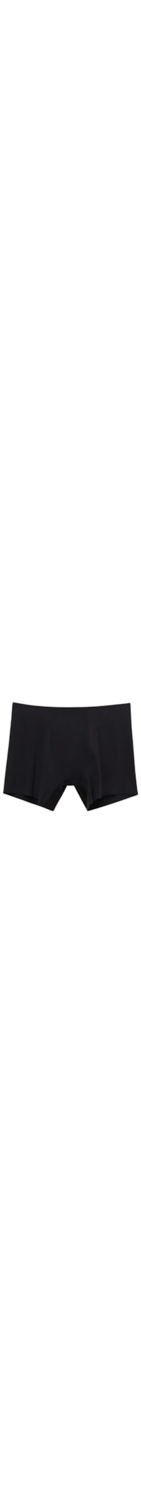 Cueca Boxer Em Microfibra Sem Costuras - Preto