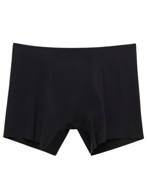 Cueca Boxer Em Microfibra Sem Costuras – Preto