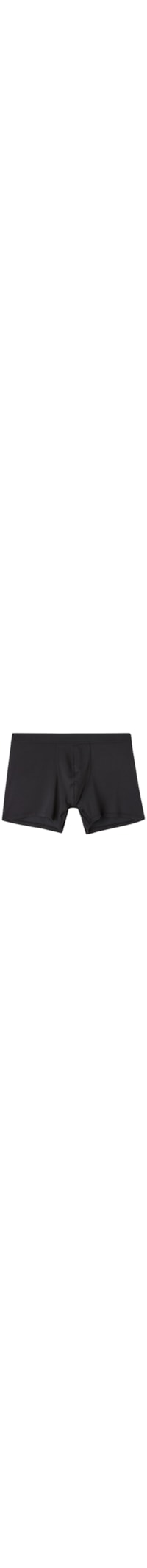 Cueca Boxer Em Modal e Seda - Preto