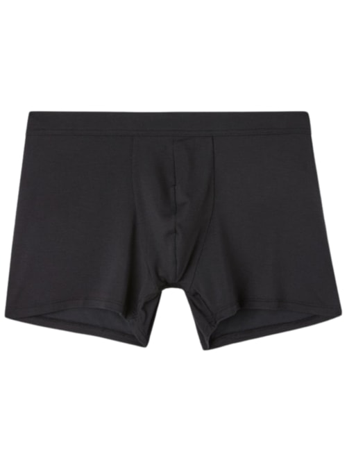 Cueca Boxer Em Modal e Seda – Preto