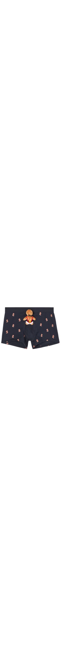 Cueca Boxer Gingerbread Em Algodão Supima - Azul