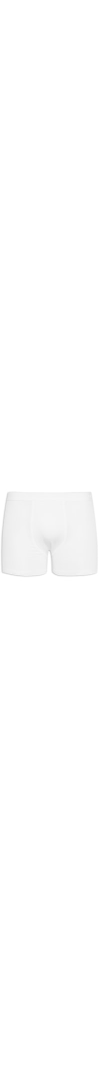 Cueca Boxer Lisa - Branco