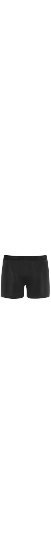 Cueca Boxer Lisa - Preto