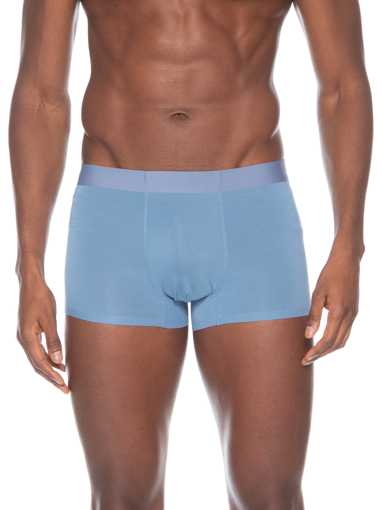 Cueca Boxer Masculina Modal Com Elastano Azul Basiq Men