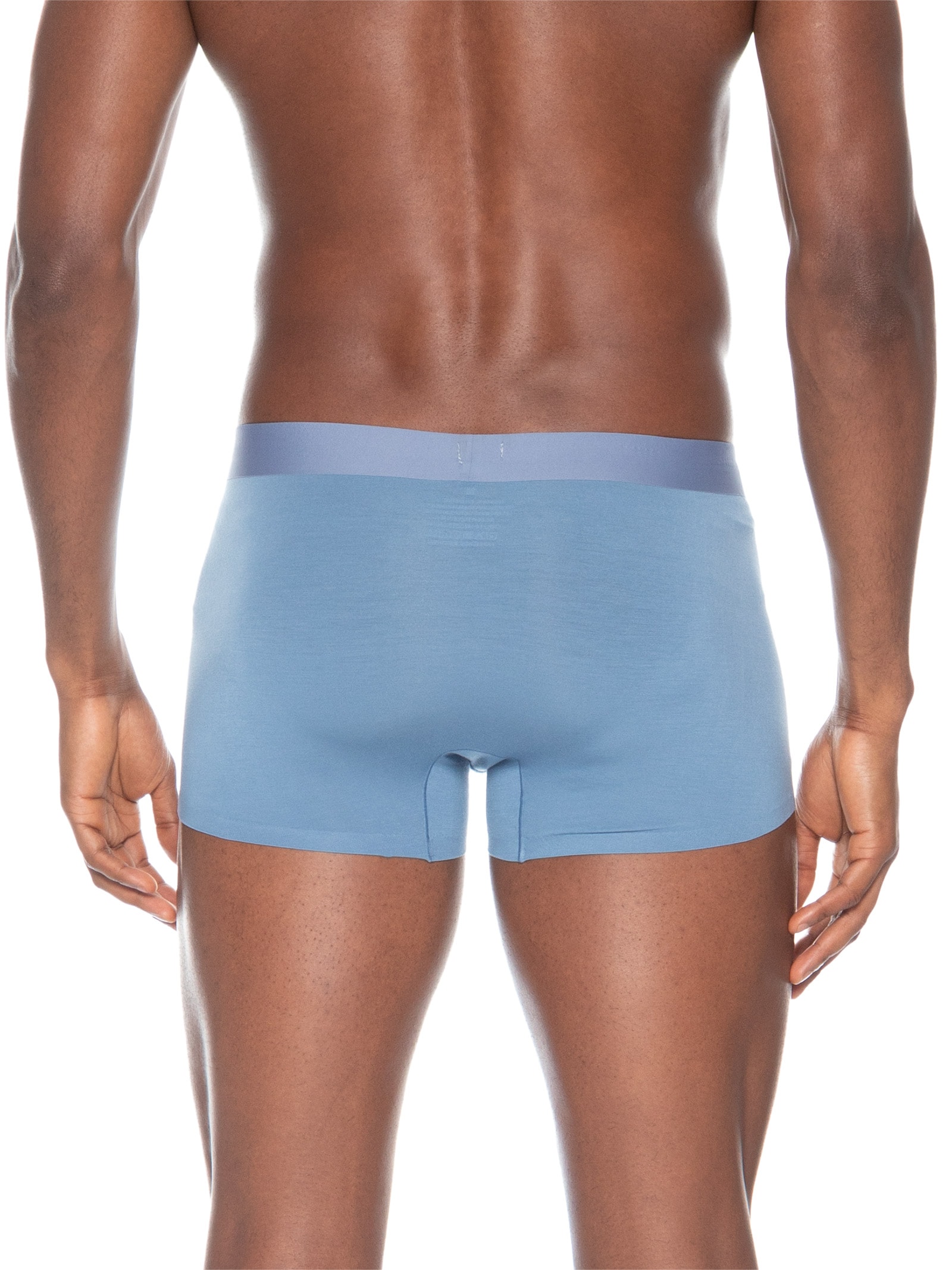 Cueca Boxer Masculina Modal Com Elastano Azul Basiq Men