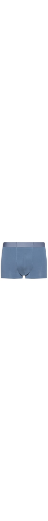 Cueca Boxer Masculina Modal Com Elastano - Azul Acinzentado