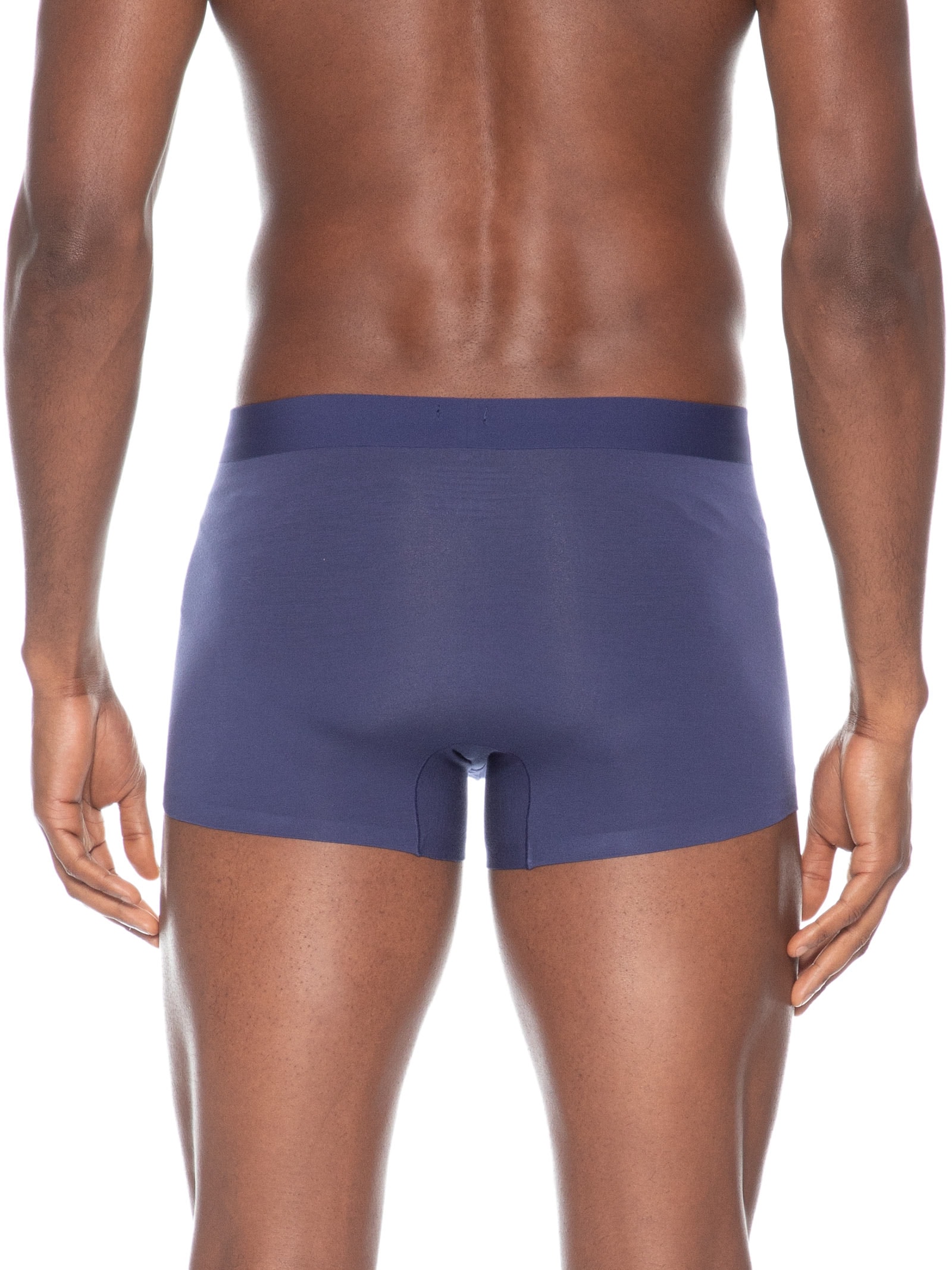 Cueca Boxer Masculina Modal Com Elastano Azul Escuro Basiq Men