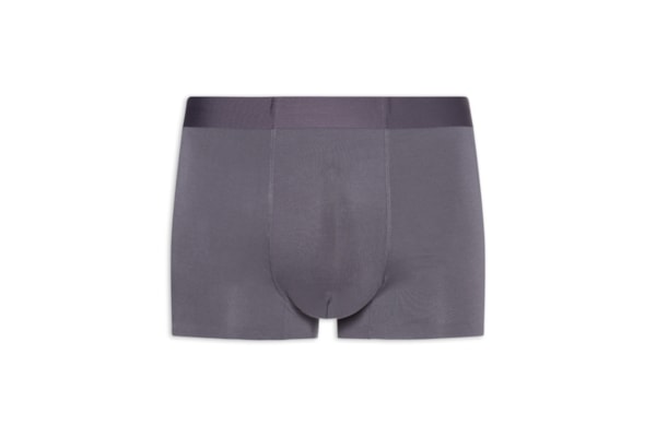 Cueca Boxer Masculina Modal Com Elastano - Cinza
