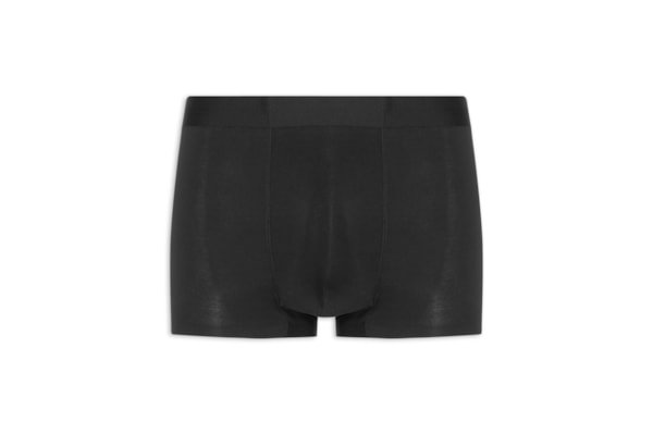 Cueca Boxer Masculina Modal Com Elastano - Preto