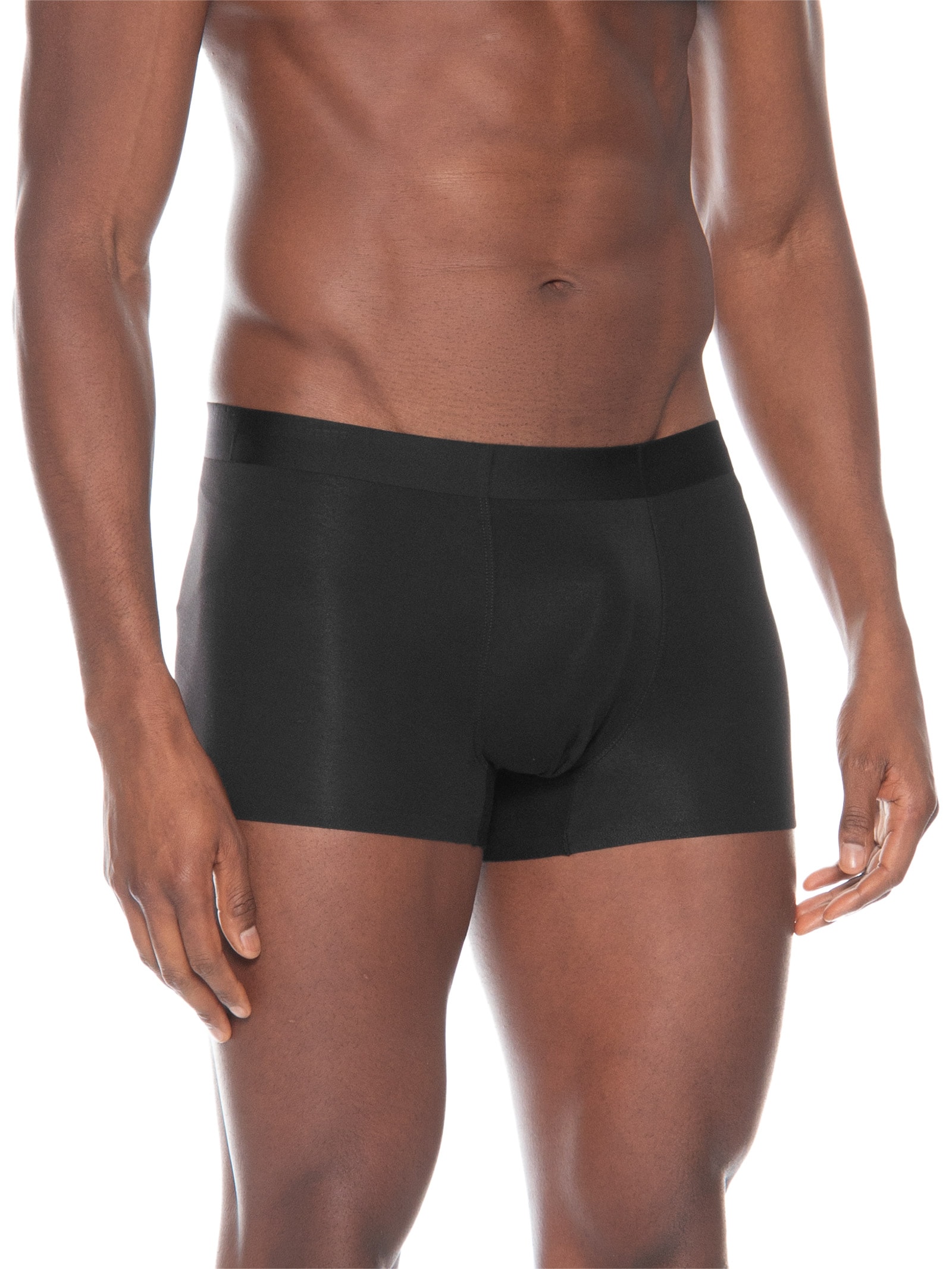 Cueca Boxer Masculina Modal Com Elastano Preto Basiq Men