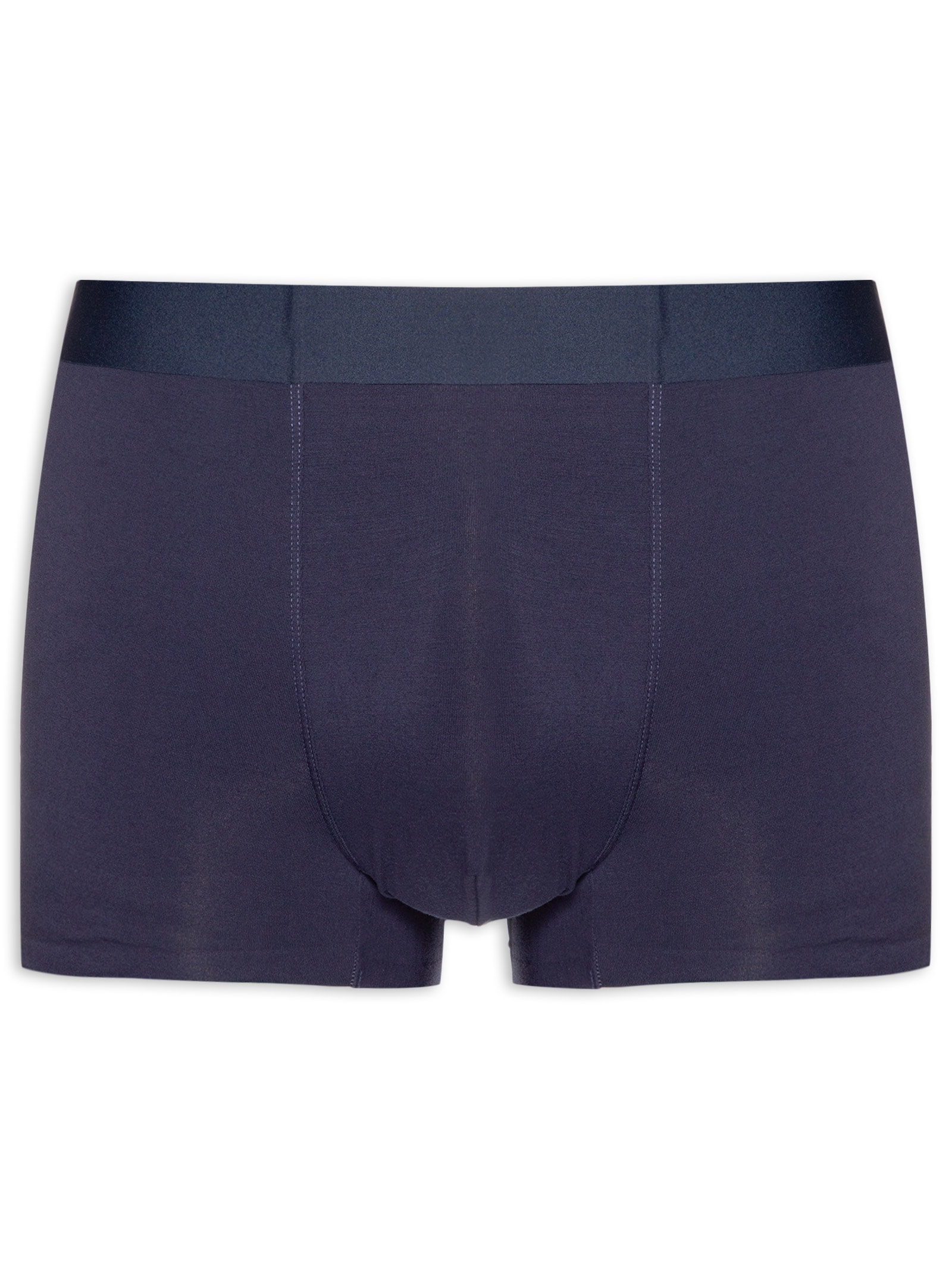 Cueca Boxer Masculina Modal Com Elastasno Azul Basiq Men