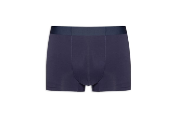 Cueca Boxer Masculina Modal Com Elastasno - Azul