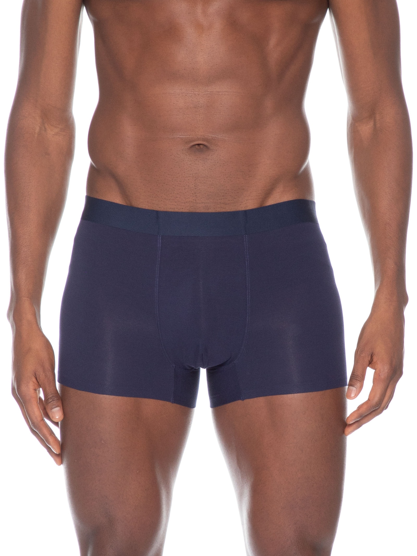 Cueca Boxer Masculina Modal Com Elastasno Azul Basiq Men