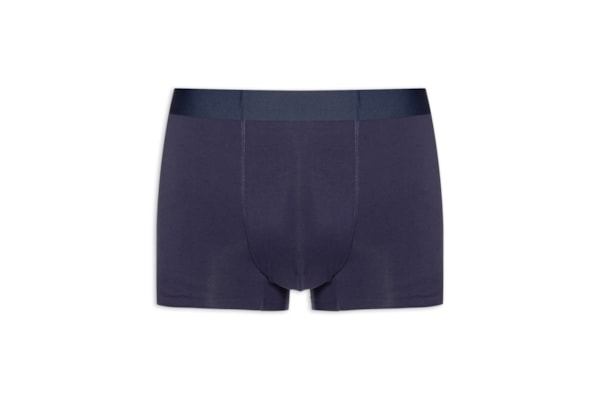 Cueca Boxer Masculina Modal Com Elastasno - Azul