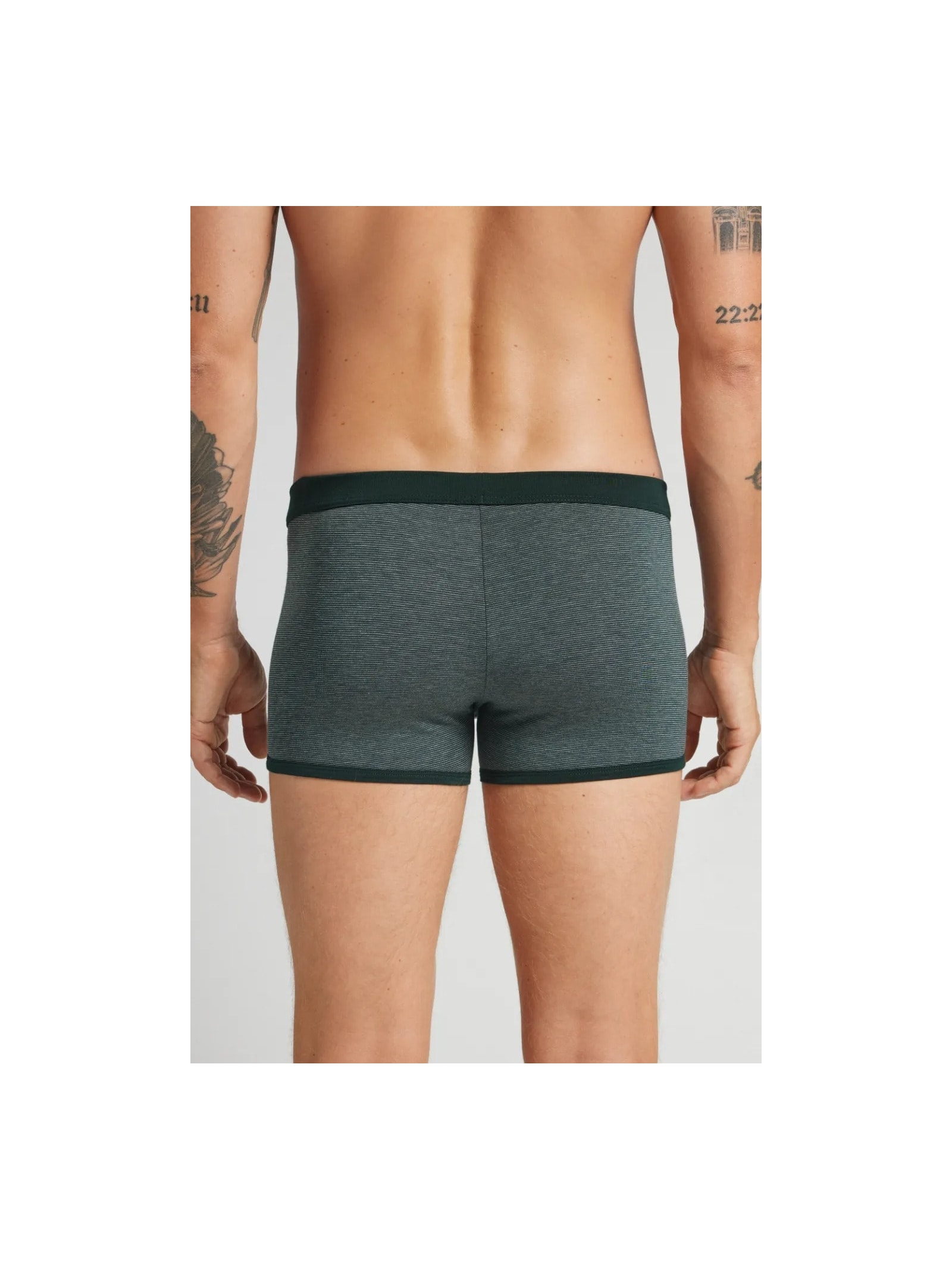 Cueca Boxer Mil Listras Em Algodão Supima Verde Intimissimi