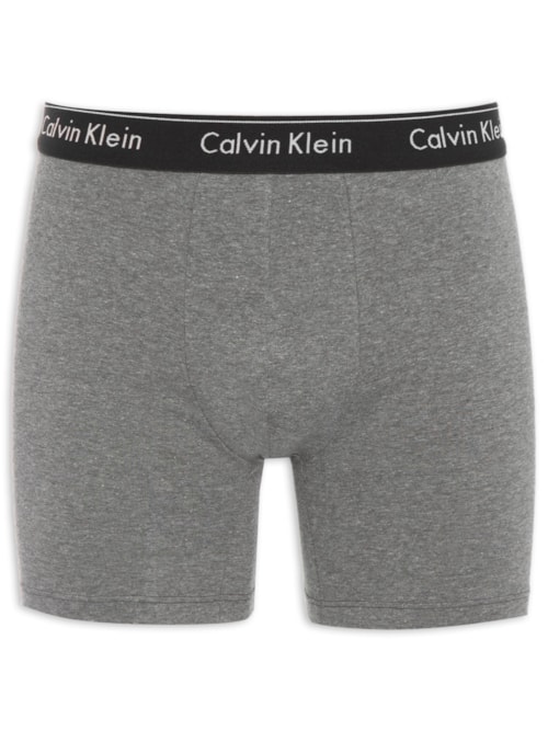Cueca Boxer Modern Cotton - Cinza