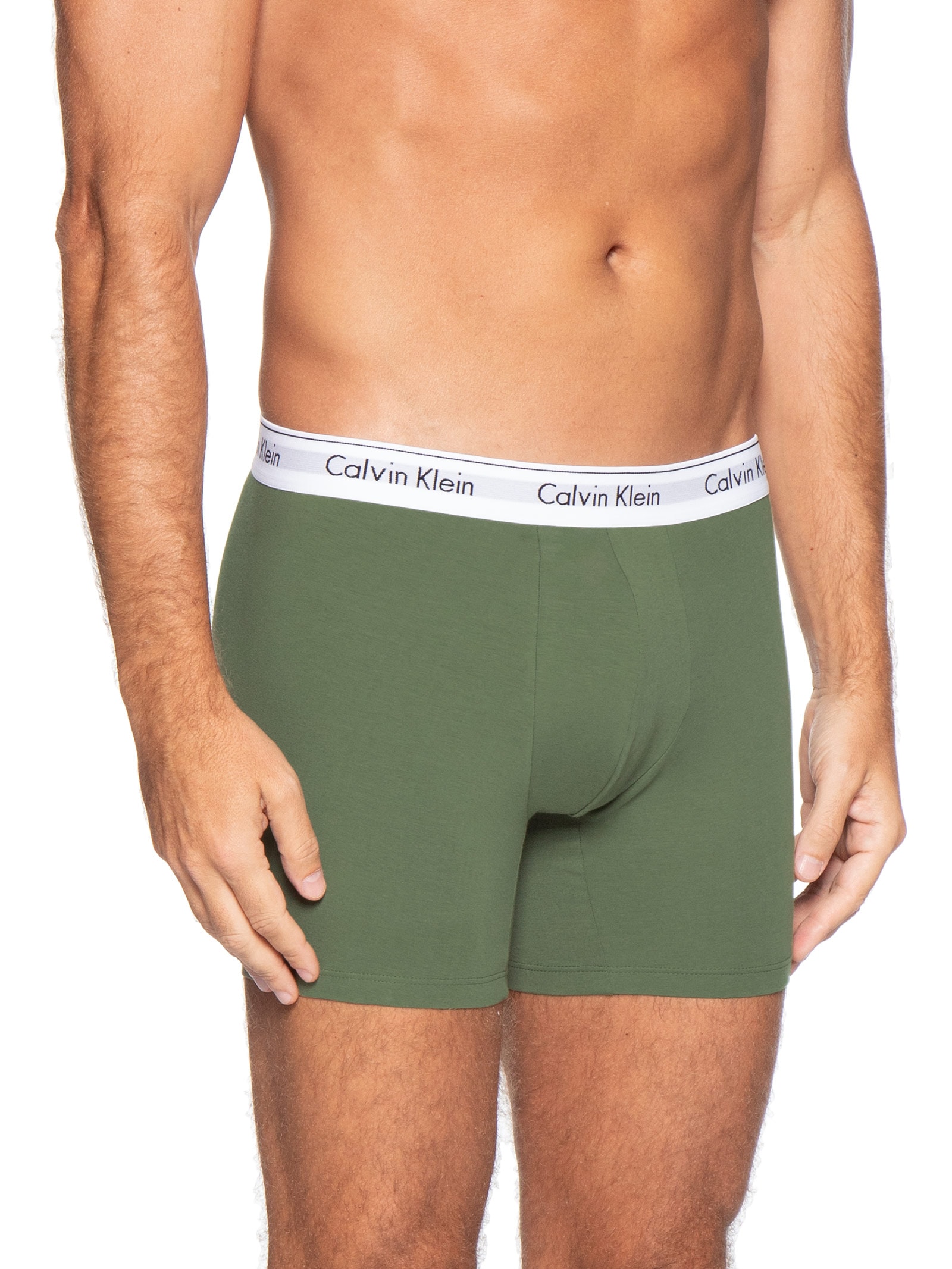 Cueca Boxer Modern Cotton Verde Calvin Klein Underwear