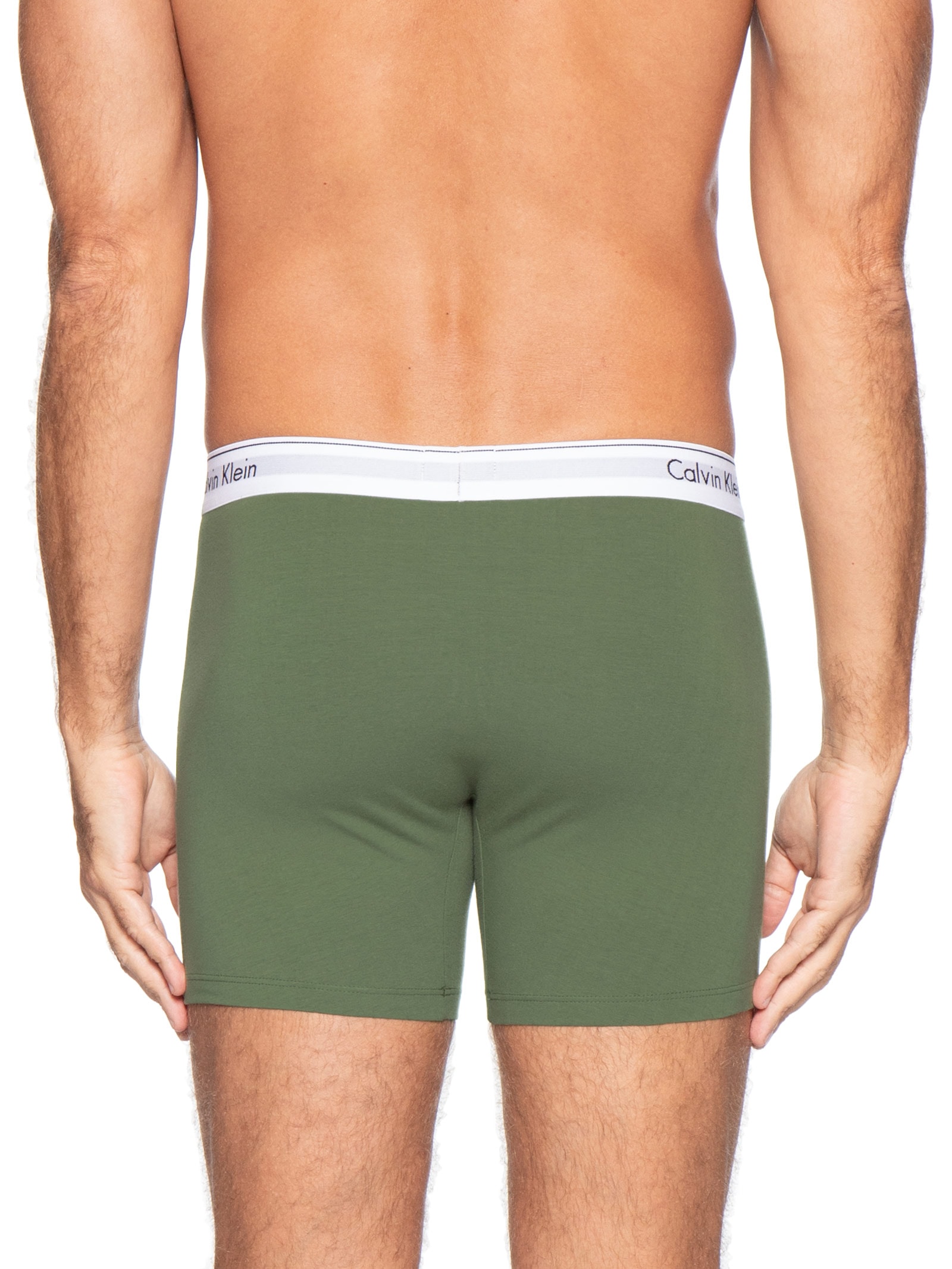 Cueca Boxer Modern Cotton Verde Calvin Klein Underwear