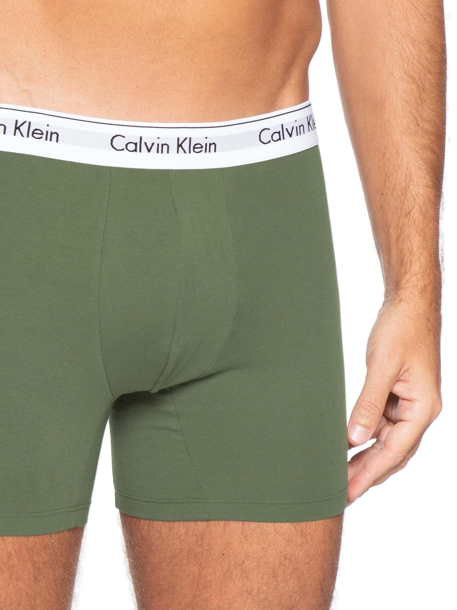 Cueca Boxer Modern Cotton Verde Calvin Klein Underwear