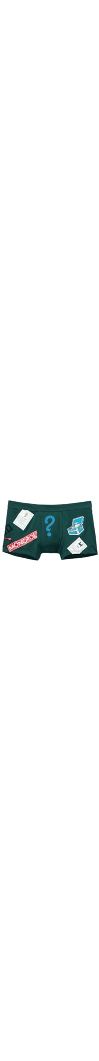 Cueca Boxer Monopoly Em Algodão Supima - Verde