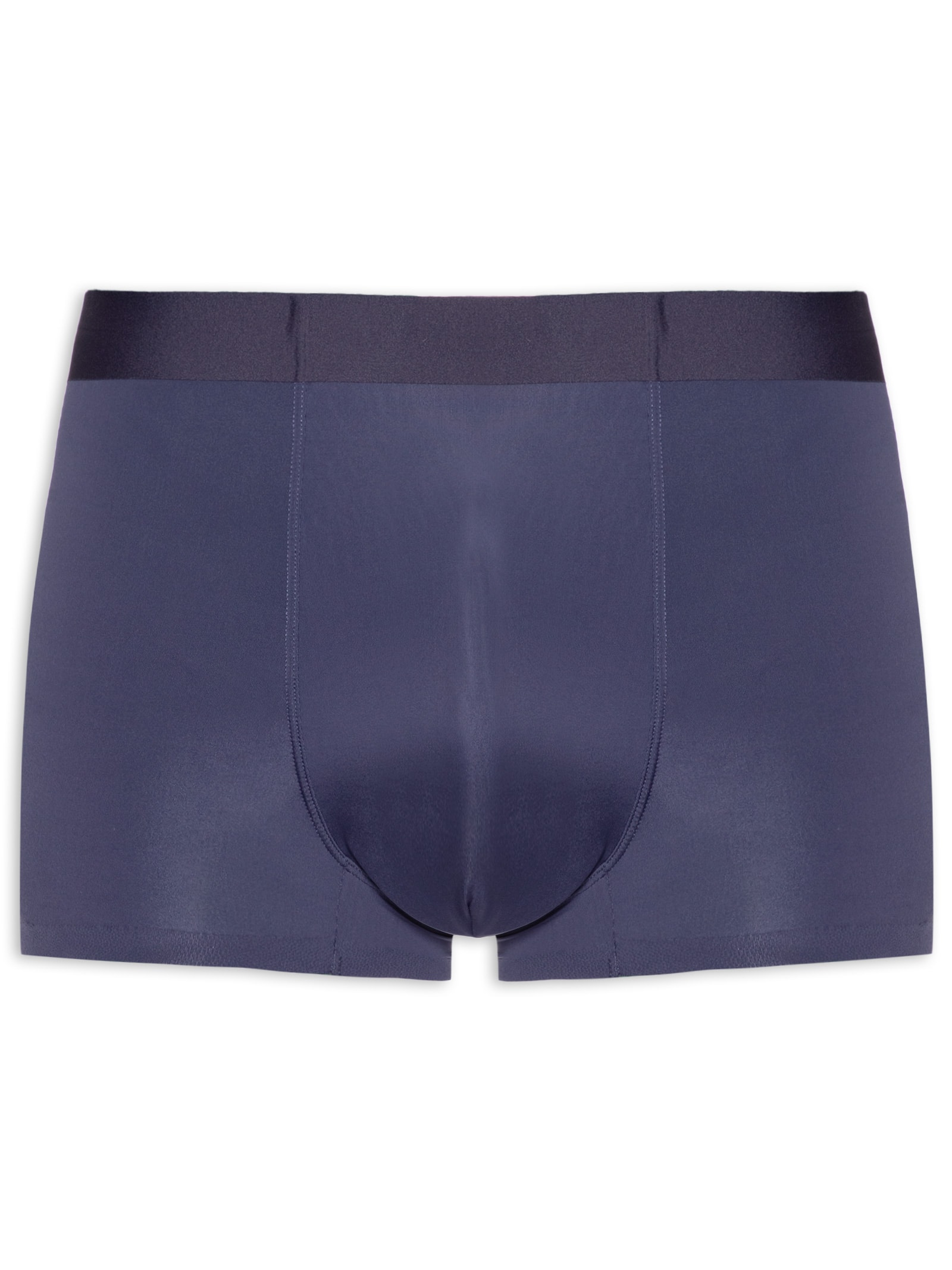 Cueca Boxer Sem Costura Poliamida Azul Basiq Men