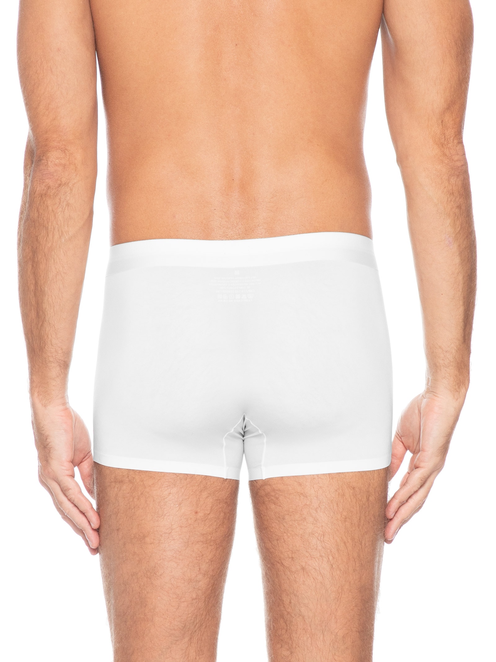 Cueca Boxer Sem Costura Poliamida Branco Basiq Men