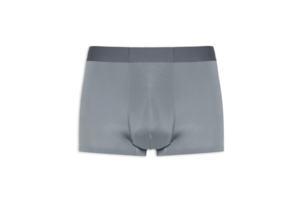 Cueca Boxer Sem Costura Poliamida - Cinza