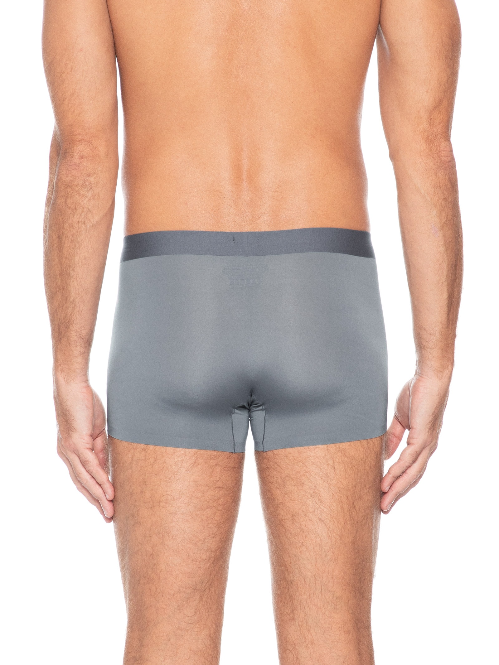Cueca Boxer Sem Costura Poliamida Cinza Basiq Men
